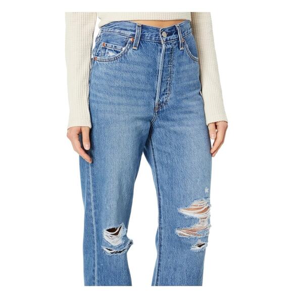 NWT Levi’s ribcage straight ankle jeans 30 - Picture 4 of 11